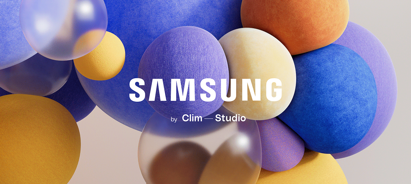 3D animation CG design motion motion graphics particles Samsung screensaver simulation