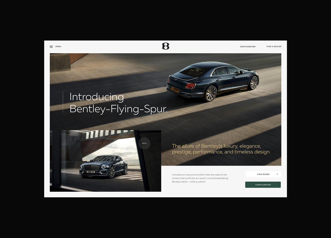 car 3D CGI visualization ux UI animation  design Webdesign user interface