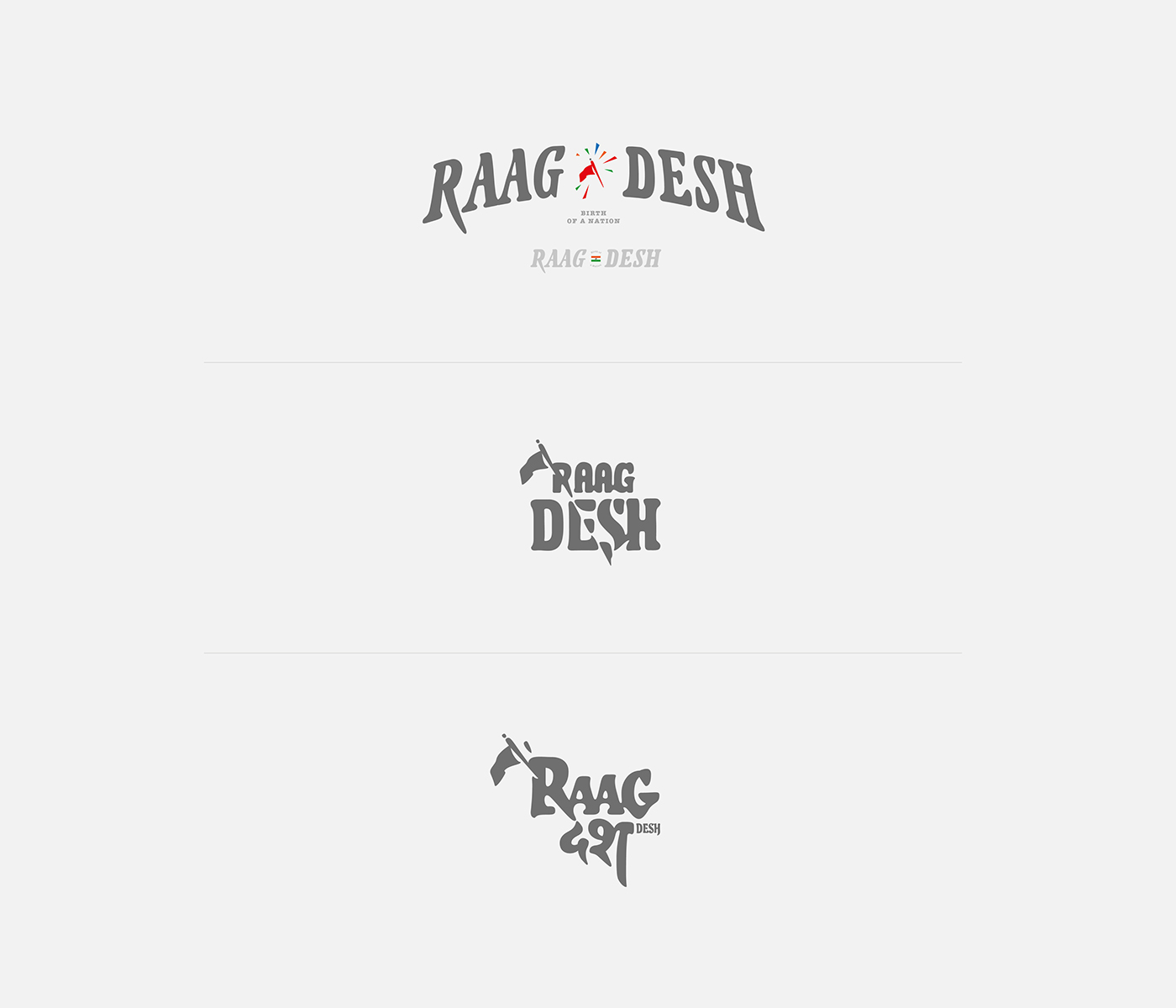 RaagDesh Bollywood Film   poster desh film typography display type lettering MUMBAI India