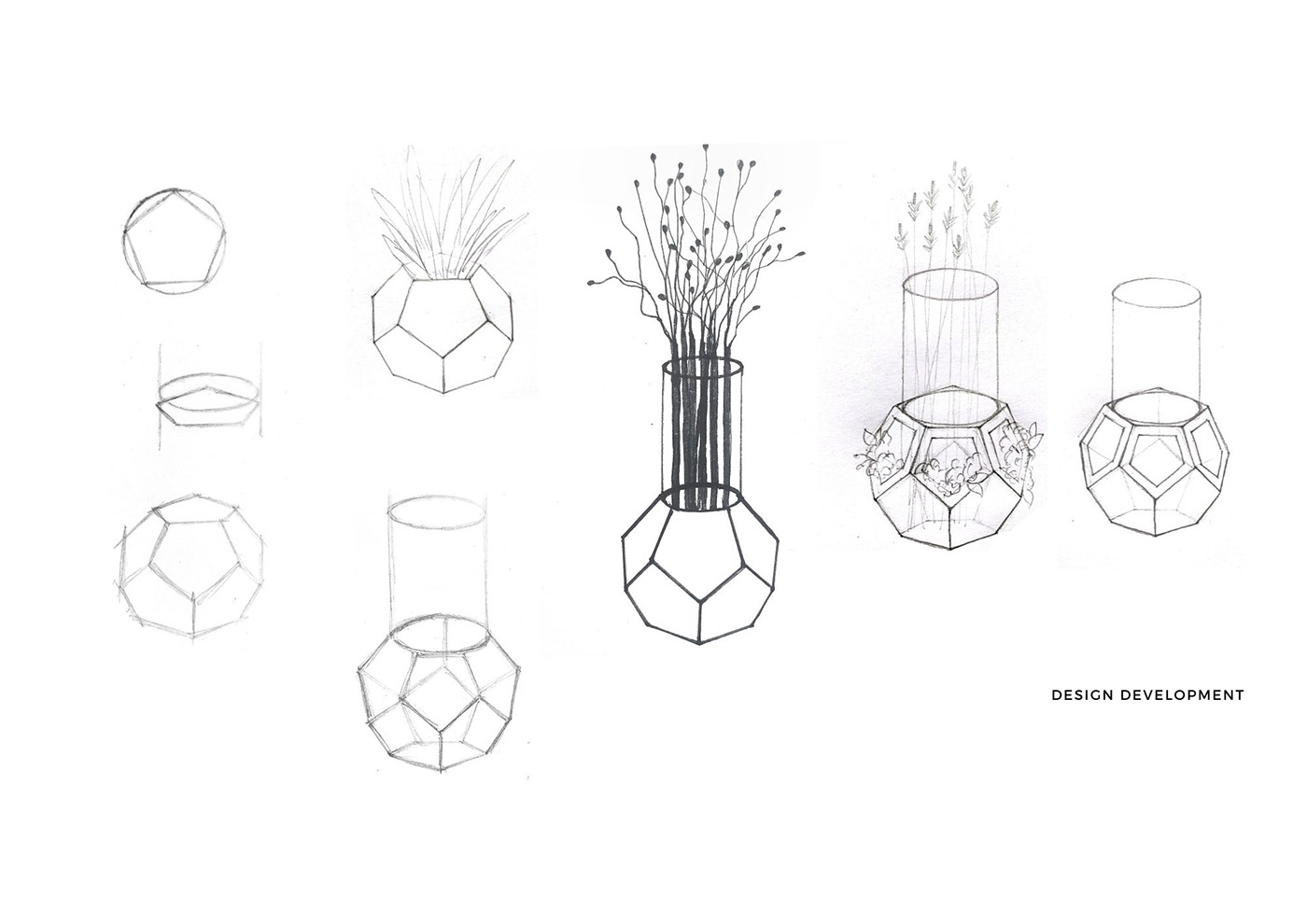 design dodecahedron geometric geometry HOME FURNISHING ineterior minimal product design  Product Photography Vase