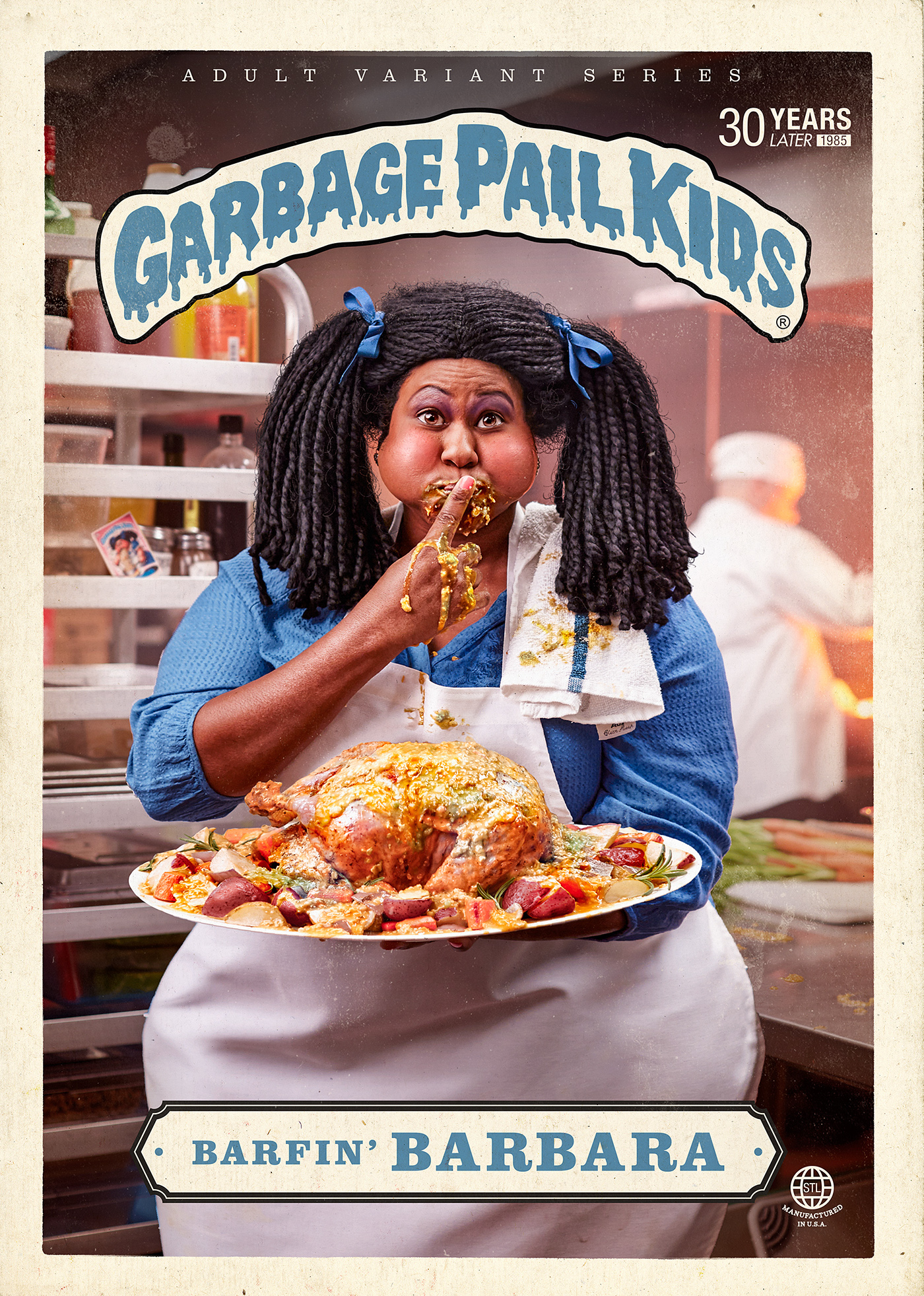 Garbage Pail Kids Fan Art GPK design Composite Affinity Photo Photoshopped photoshop liquify adam bomb barfin barbara bony tony noah body armpit britt clogged duane