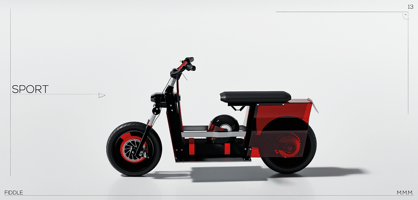 3d modeling automotive   design industrial design  mobility Mobility Design Scooter sketch transportation Transportation Design