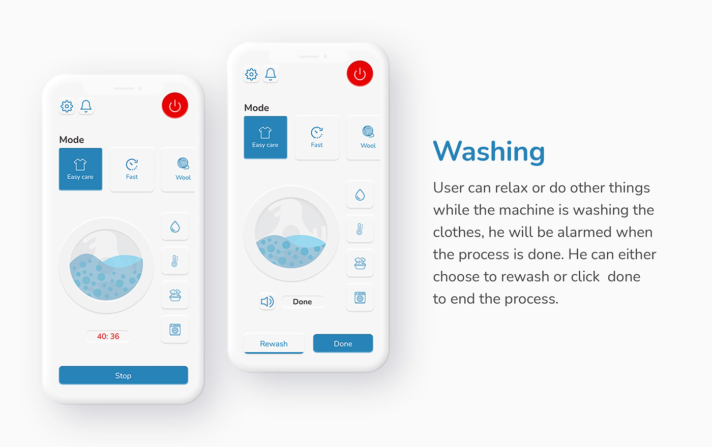 companin app Figma interface design Mobile app product design  smart app UI/UX user interface Washing machine