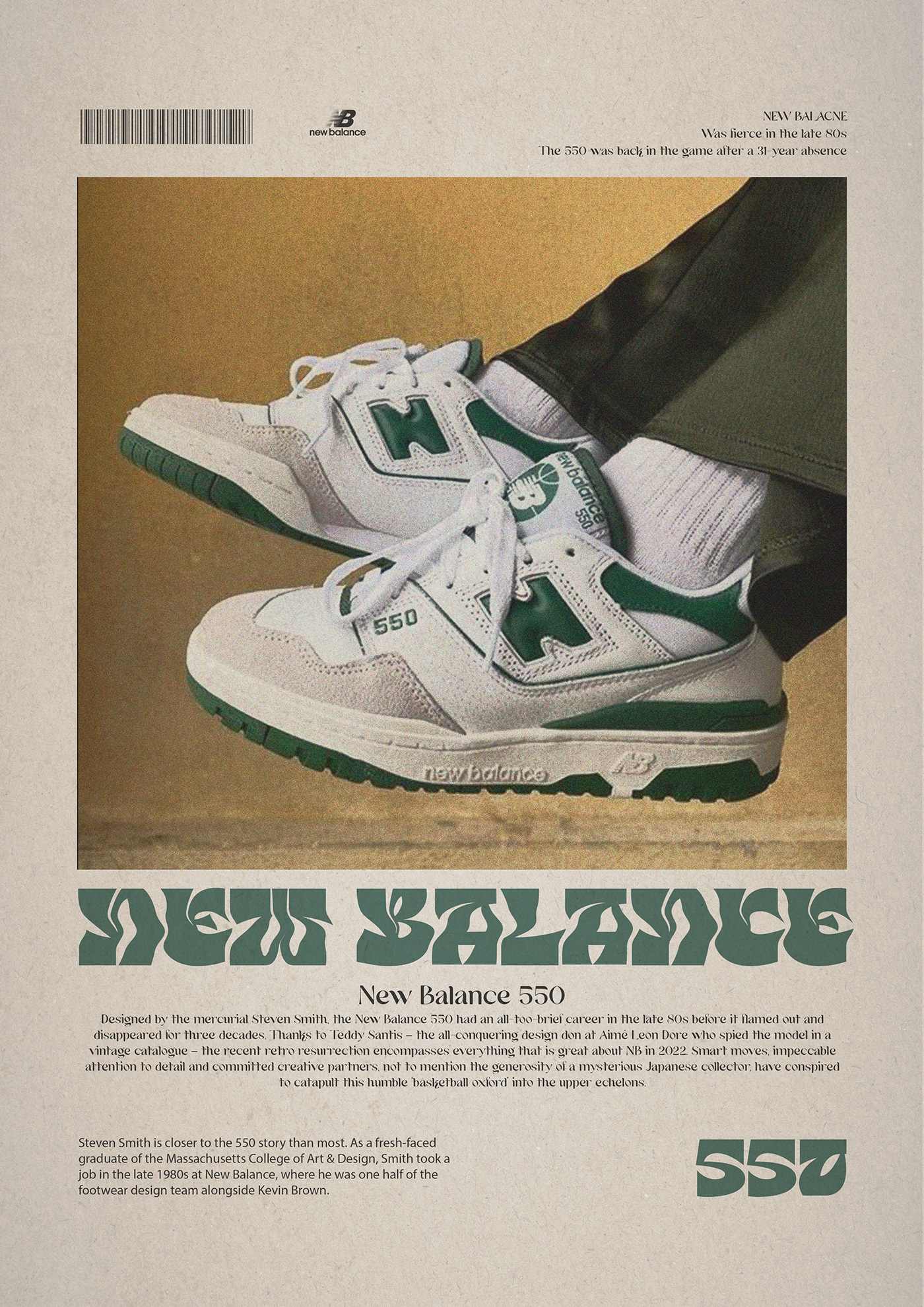adidas New Balance Nike poster puma Retro shoes sneakers vintage Poster Design