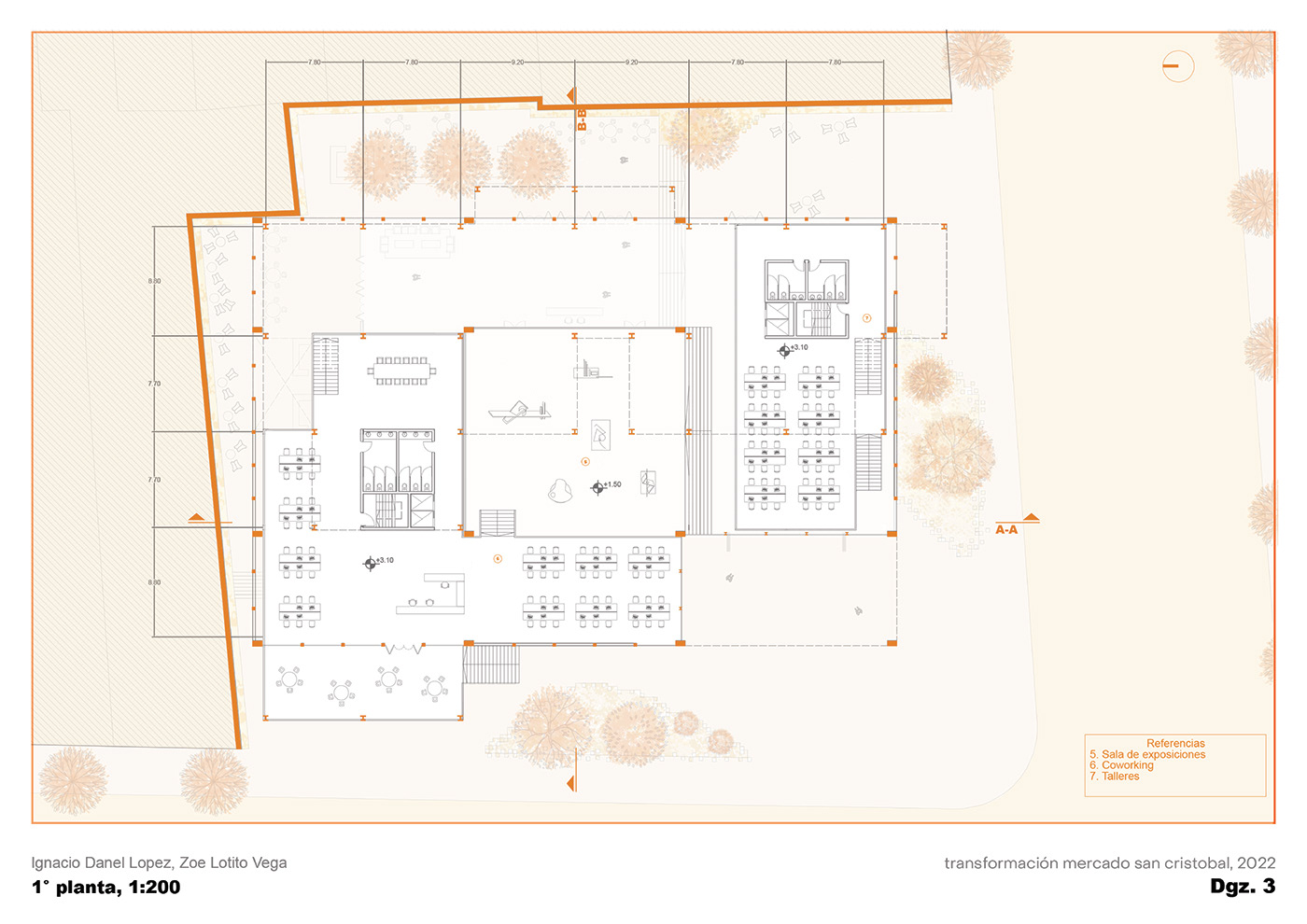 architecture visualization 3d modeling interior design  coworking Render
