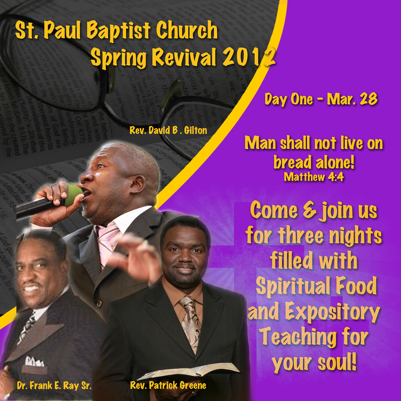 The St. Paul Baptist Church Revival Promotional Kit on Behance1400 x 1400