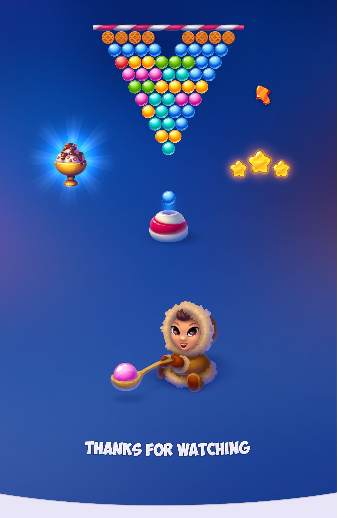 bubble game bubble shooter 2D sweet mobile game