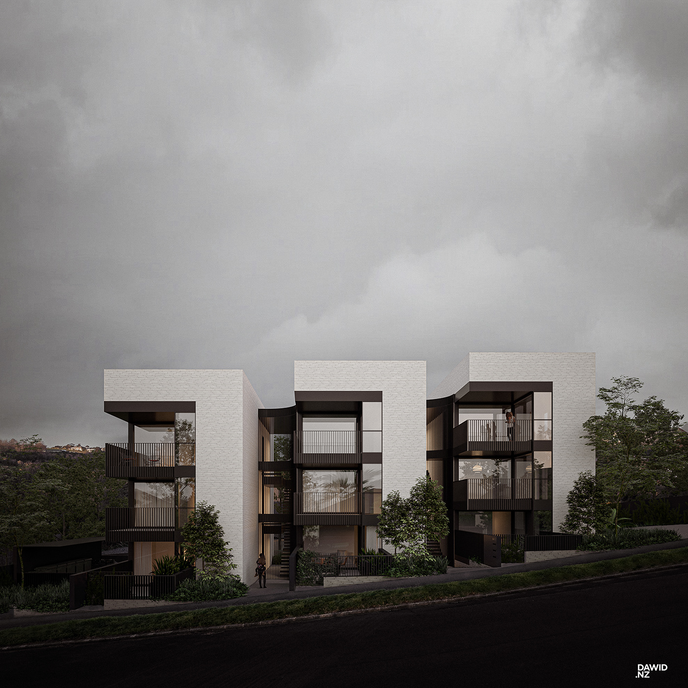 architecture CGI Render residential visualisation archviz Competition mood electric tesla