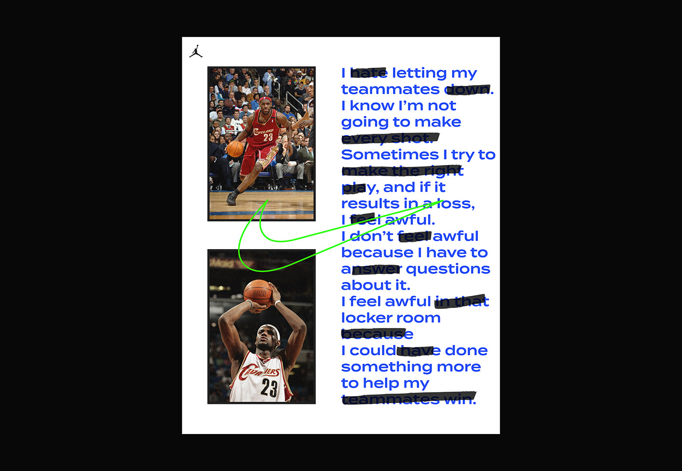 bauhaus c4d grid Layout LeBron James NBA Nike poster tipografia typography  