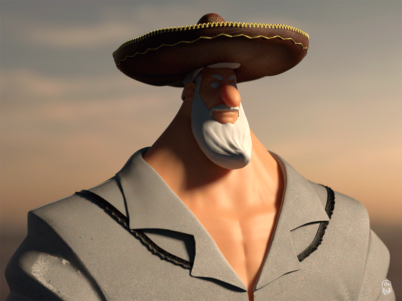 3D cartoon Character Character design  Jader mascote Mexican personagem Rayner Alencar Render