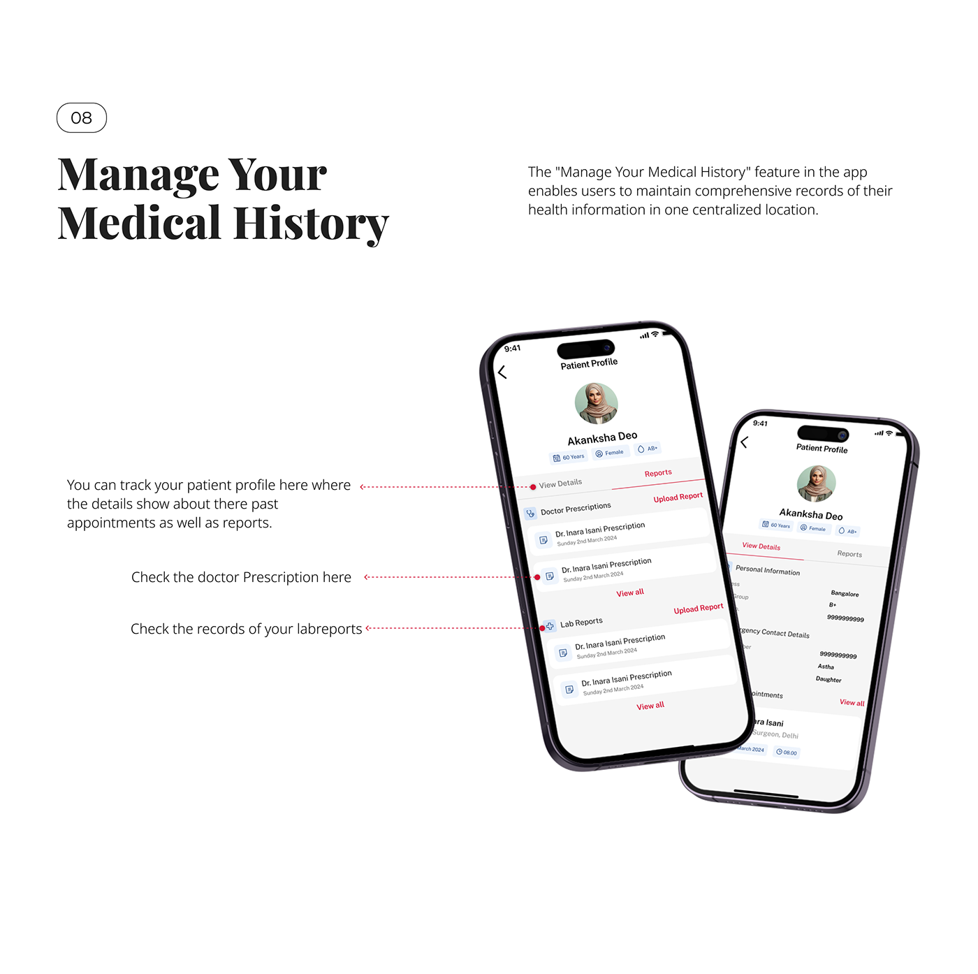design user experience UI/UX iOS App Elderly Care Medical app ios presentation Interaction design  Case Study app design