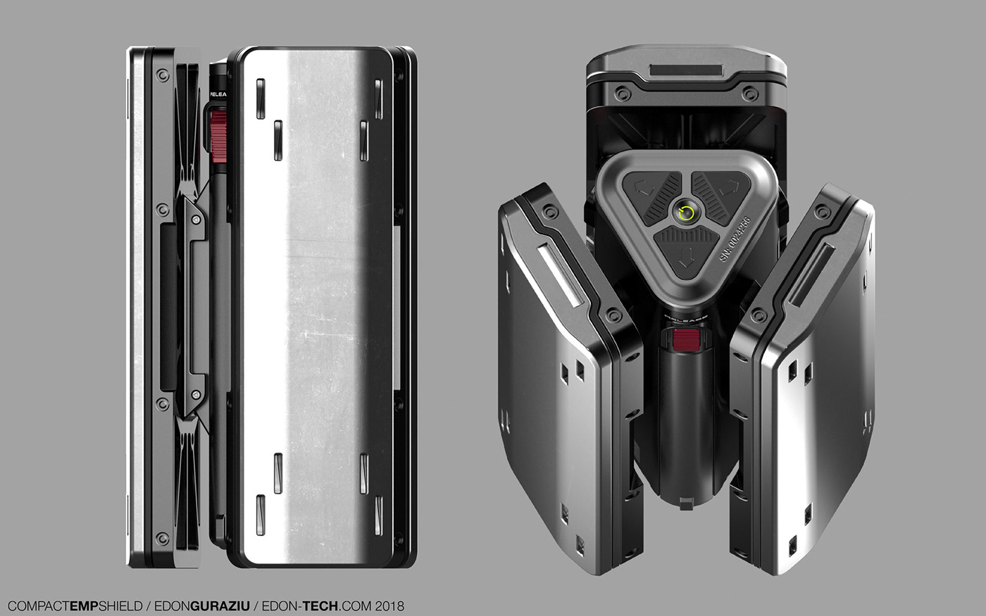 concept design Indutrial Military shield protection guard edon guraziu guracorp