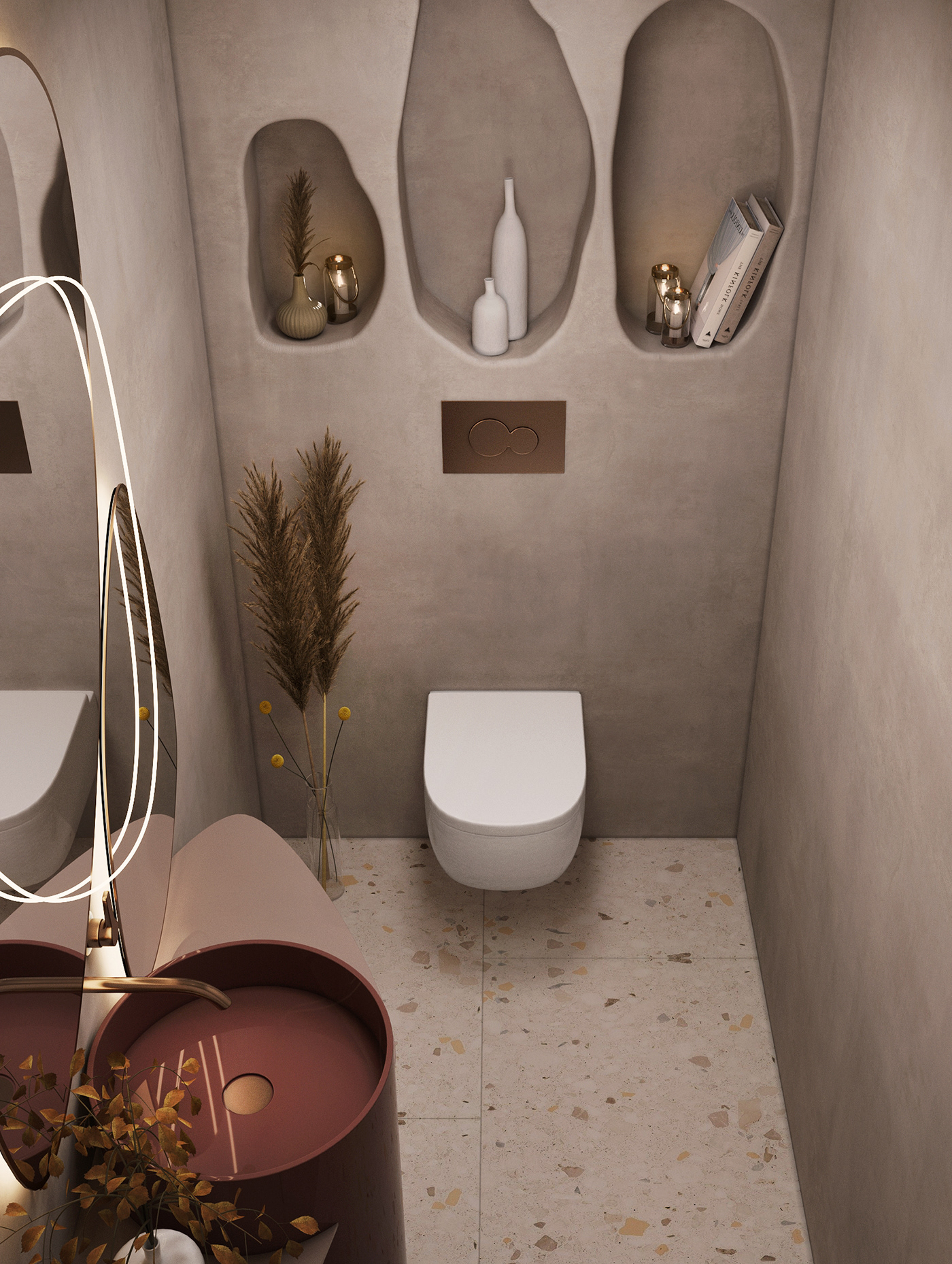 cafe design interior design  restaurant toilet wc