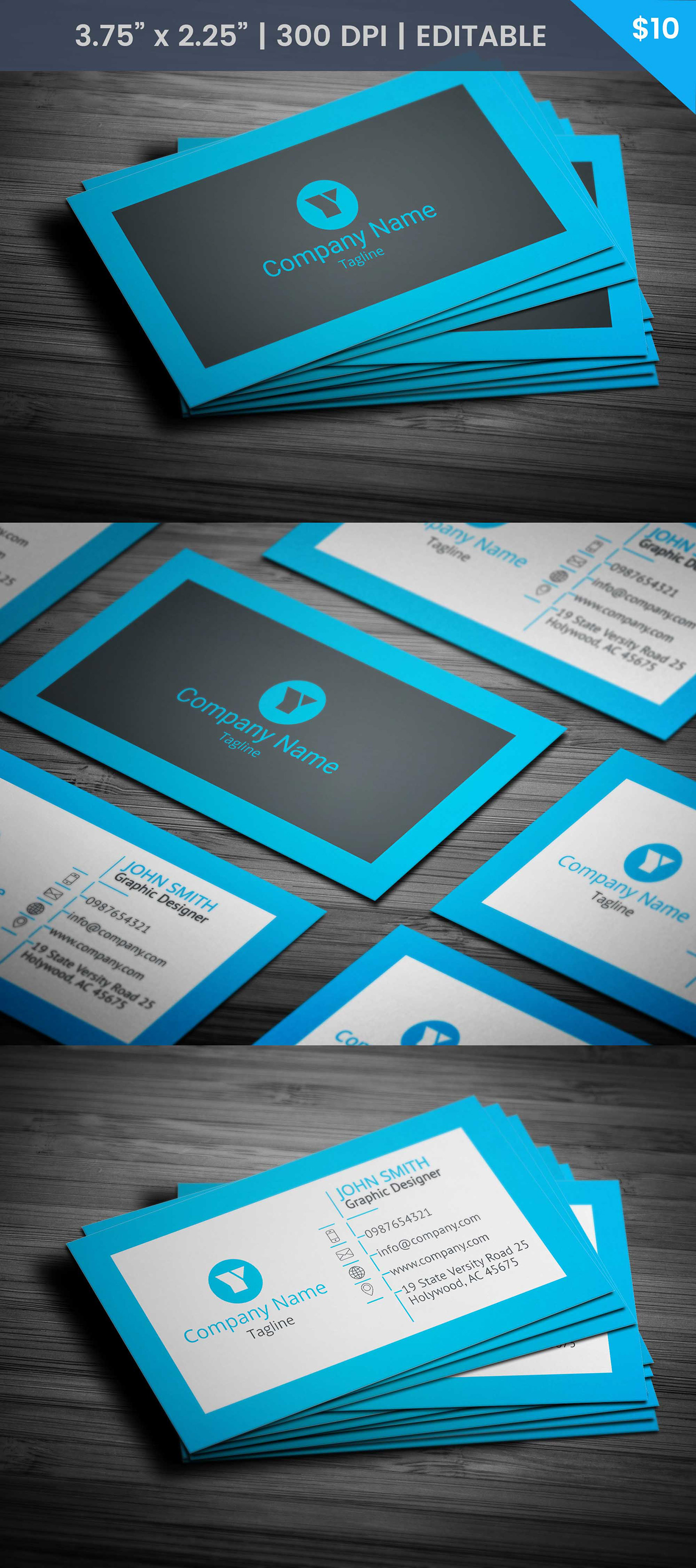 contractor business card Business card design templates