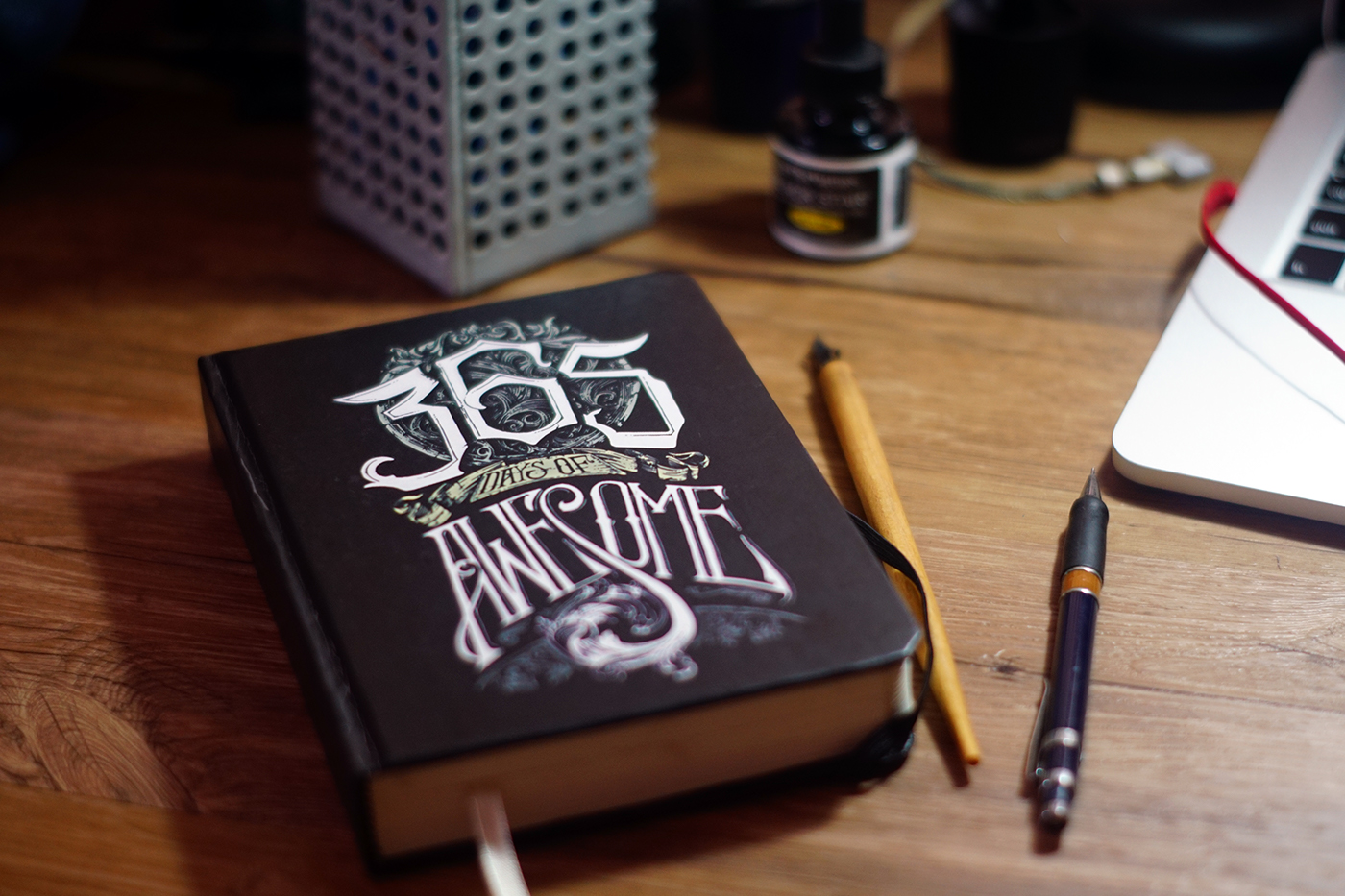 journal lettering penandink planner bookcover traditional swirl blackandwhite Manila philippines