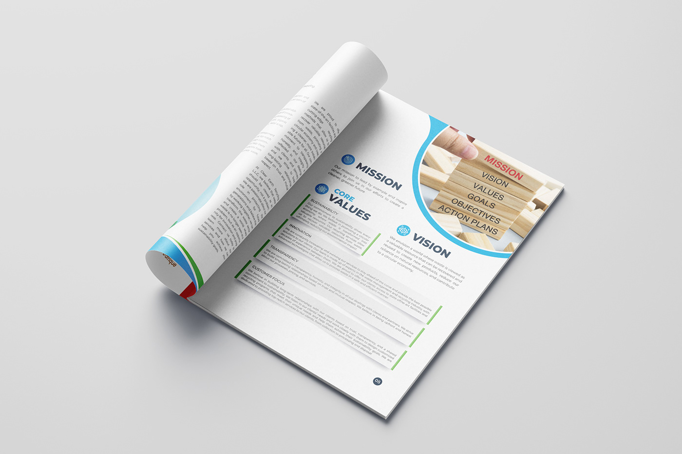 company profile annual report brochure design Booklet Proposal InDesign Layout Design