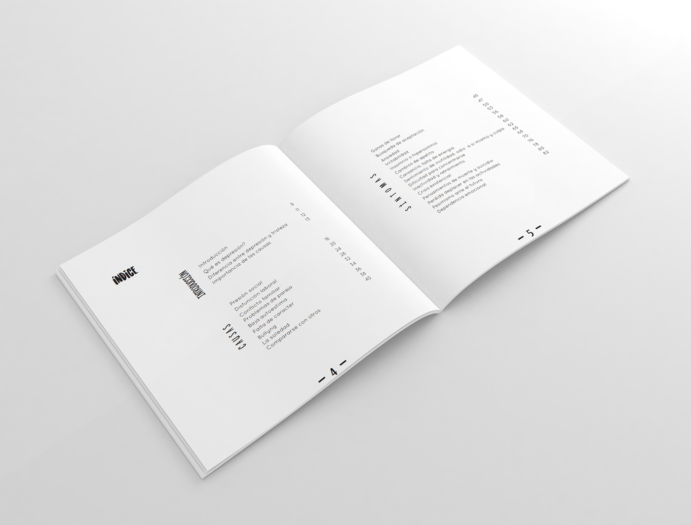 libro Diseño editorial depresion Proyecto Social milichi