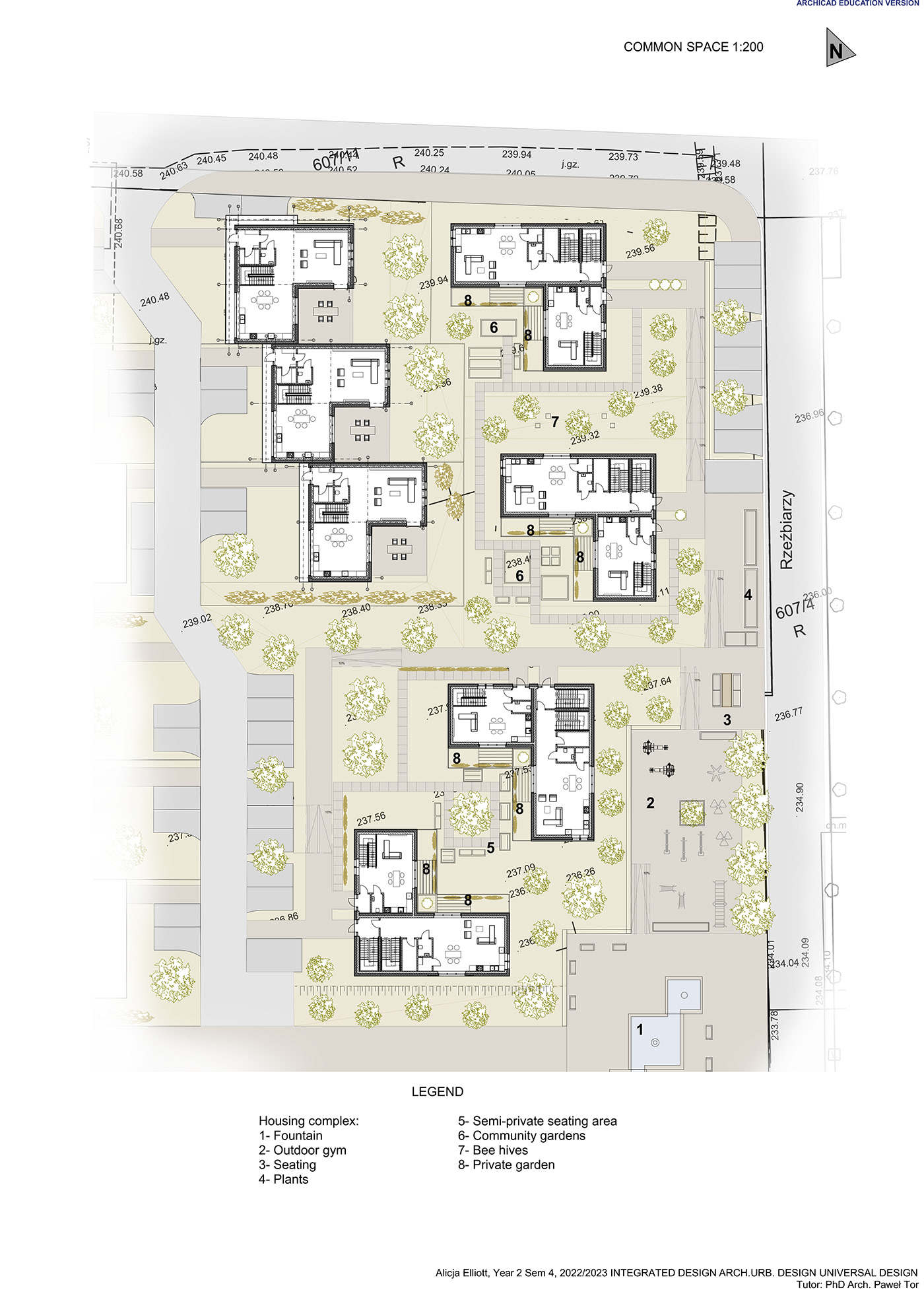 design housing complex architecture community