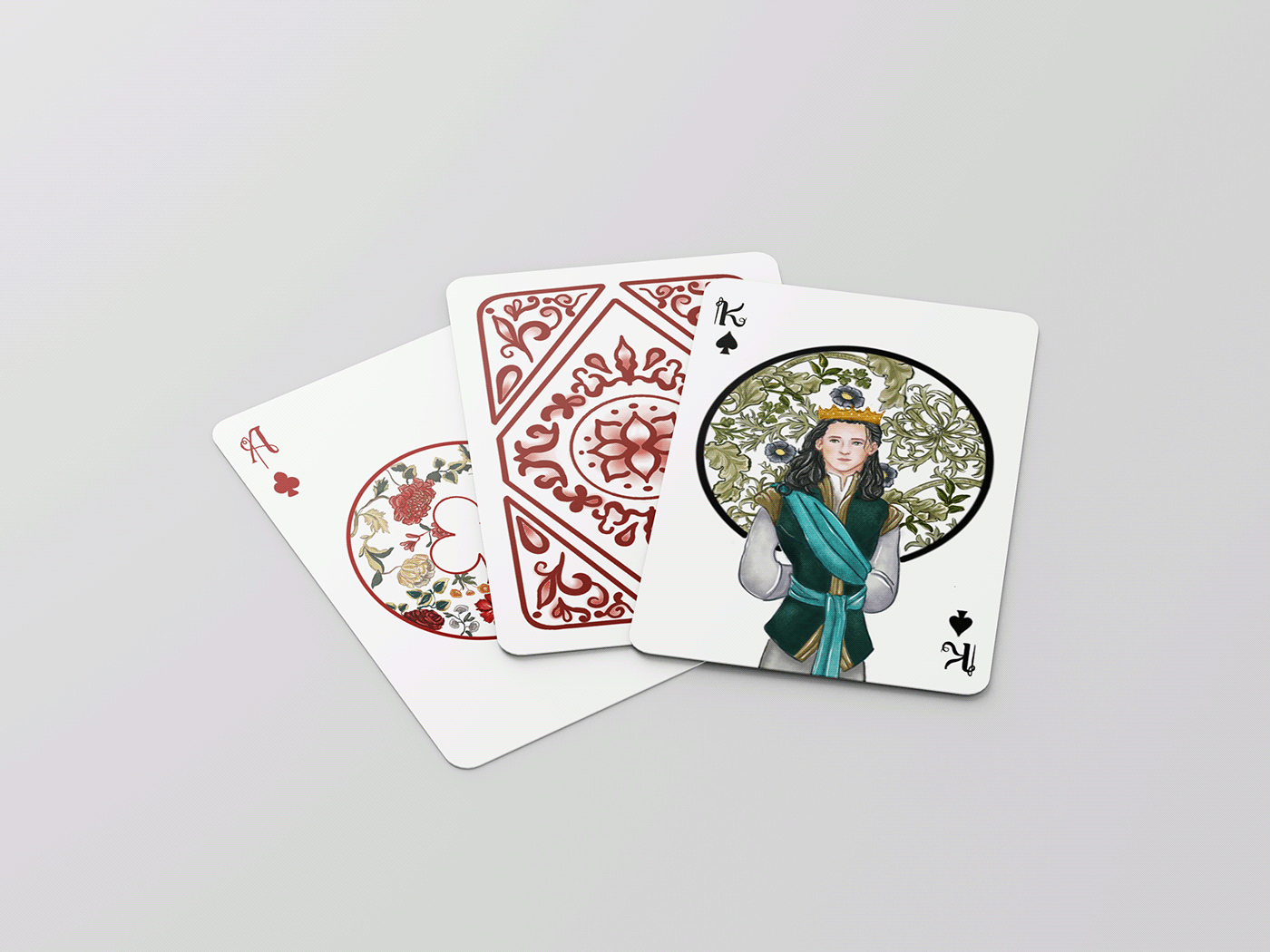 Art Noveau graphic design  ILLUSTRATION  Playing Cards