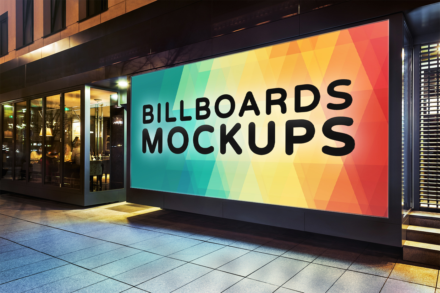illboard Billboards bundle set big mock-up ad Advertising  road banner