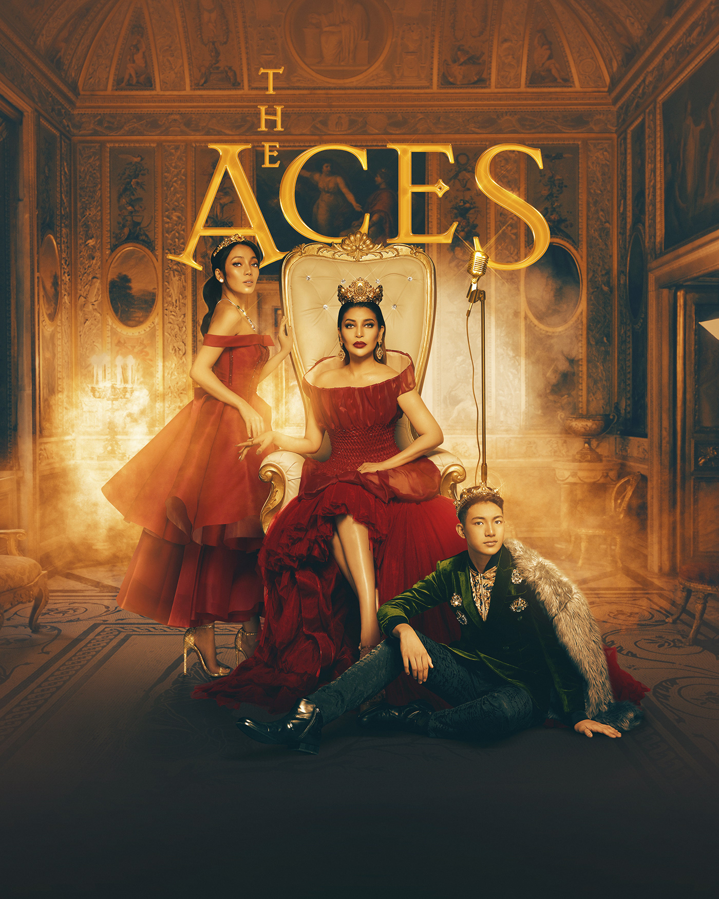 The Aces poster concert posters royalty Royals Game of Thrones throne monarch medieval Photo Manipulation 