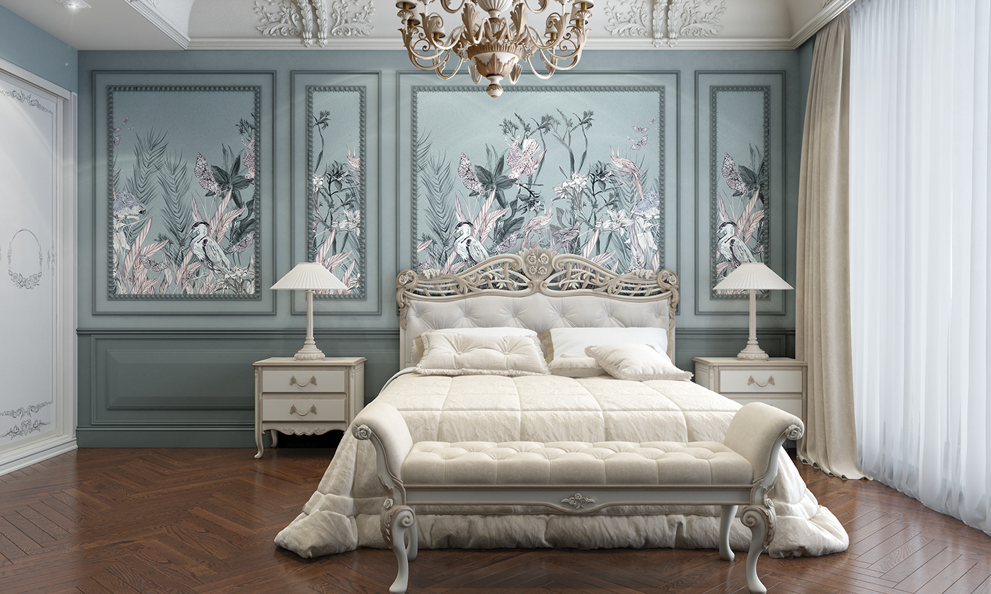 wallanddeco saviofirmino interiordesign bedroomdesign walldecor contemporary wallpaper baku Classic