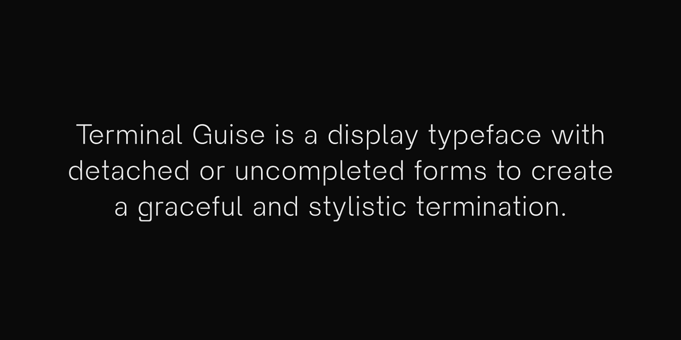 Cuts Display geometric modern sans serif terminal Typeface