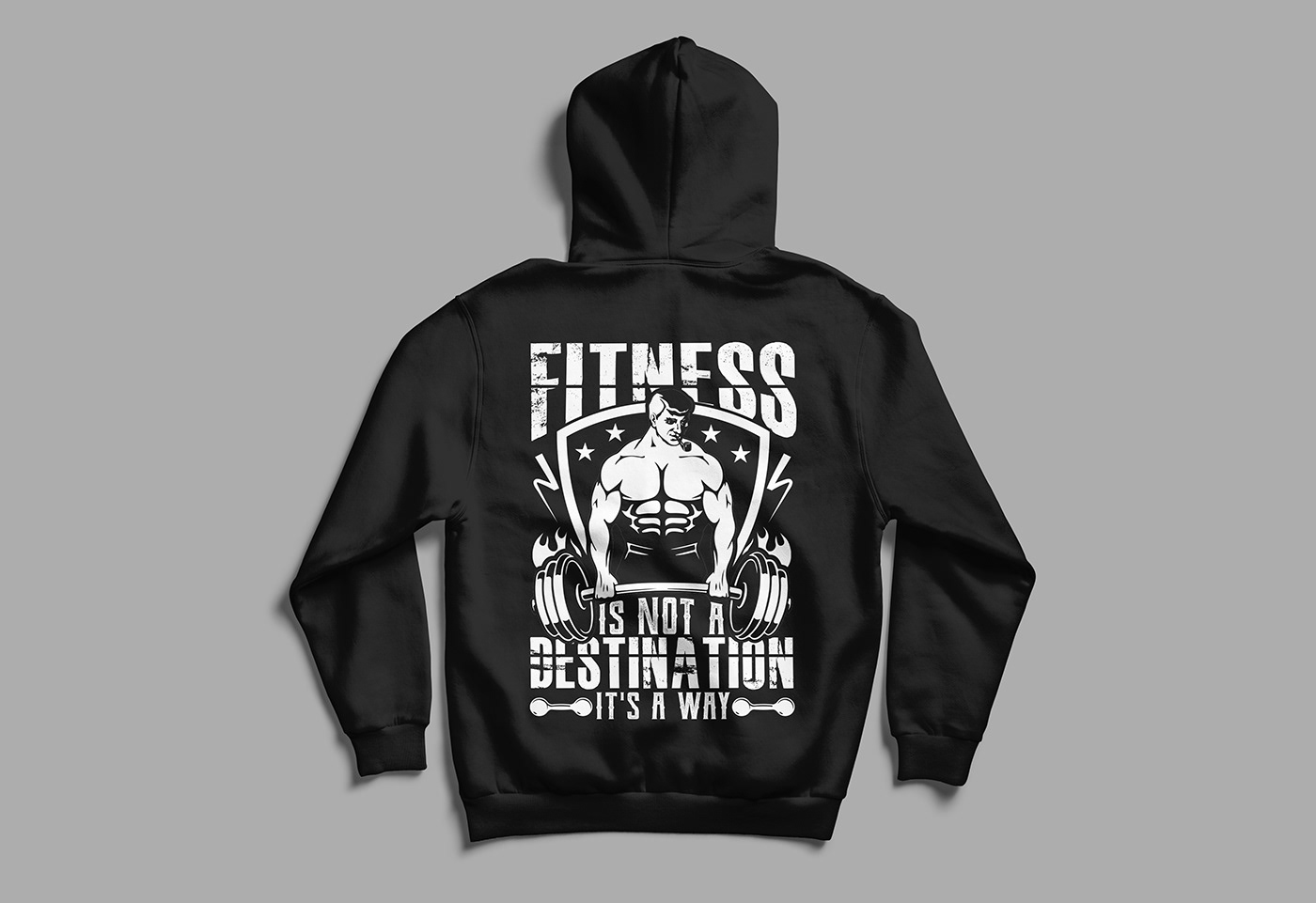 hoodie t-shirt Tshirt Design typography   Logotype adobe illustrator Graphic Designer gym fitness workout