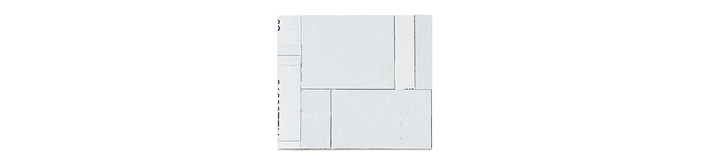 abstract collage White cardboard art fine art series contemporary artist composition