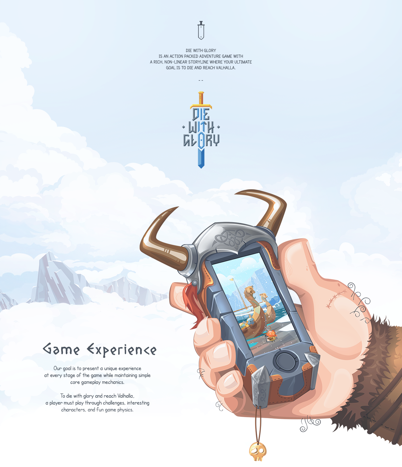 iphone stone game viking iPad valkyrie valhalla adventure quest cartoon