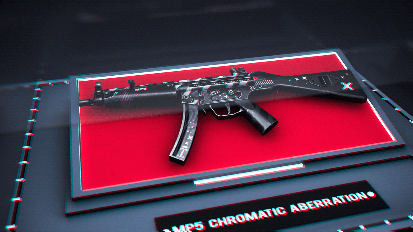3D model game game items gamedev Gun mp5 rust skin Weapon weapons design