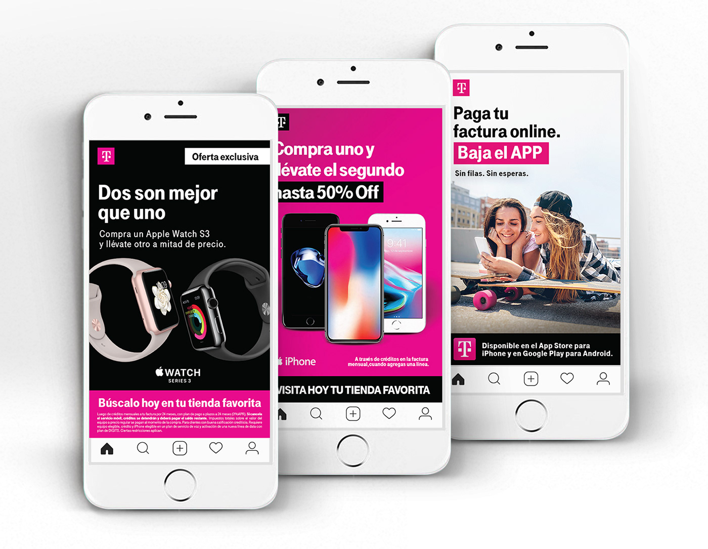 Advertising  brandign facebook instagram mobile phones pink social social media Technology