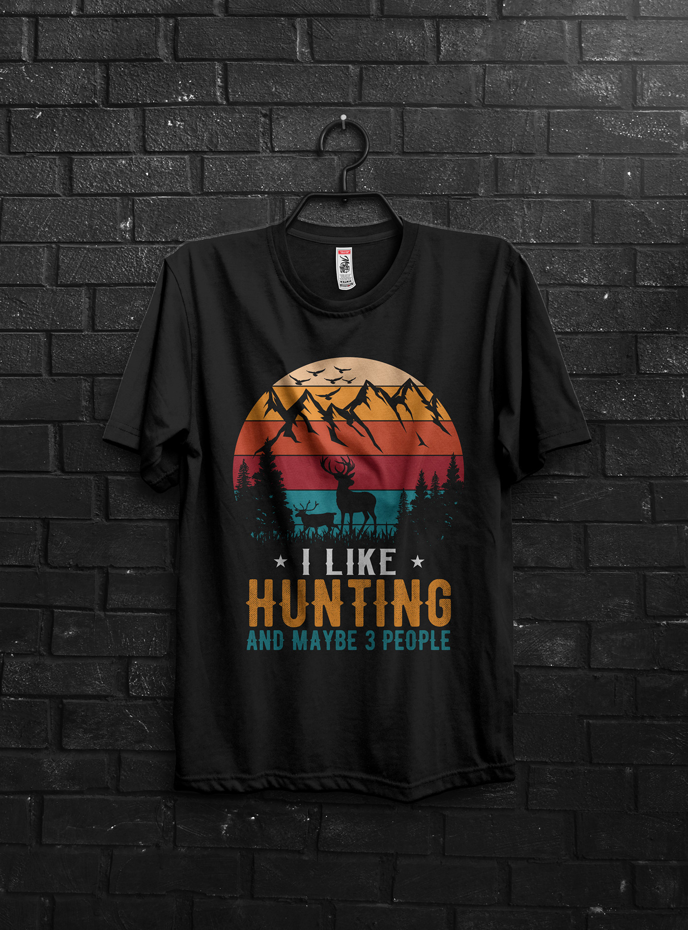 Outdoor Hunting Hunting T-shirt Design deer camping adventure merchandise Clothing usa deerhunting t shirt