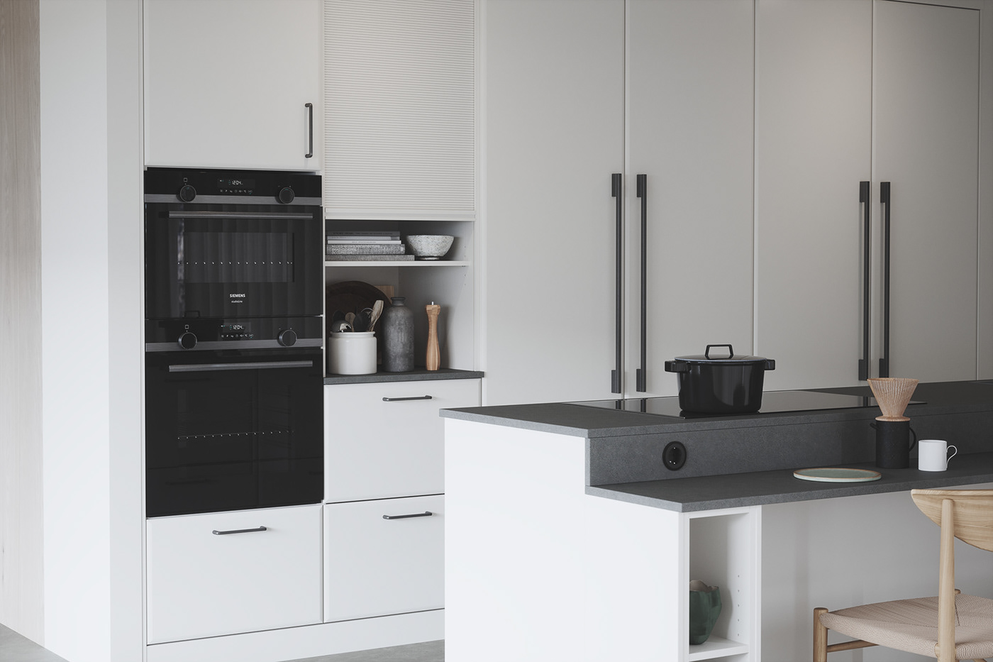 3D architecture archviz CGI Interior interior design  kitchen kitchen design design visualization