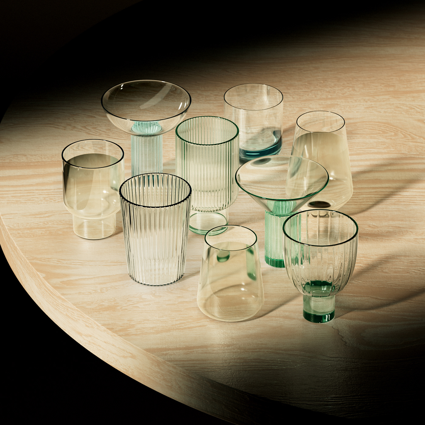 glassware wine cocktail drinking glass 3D 3d modeling modelling houdini cinema 4d