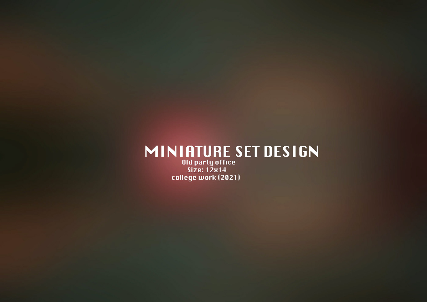 Miniature miniaturesetdesign
