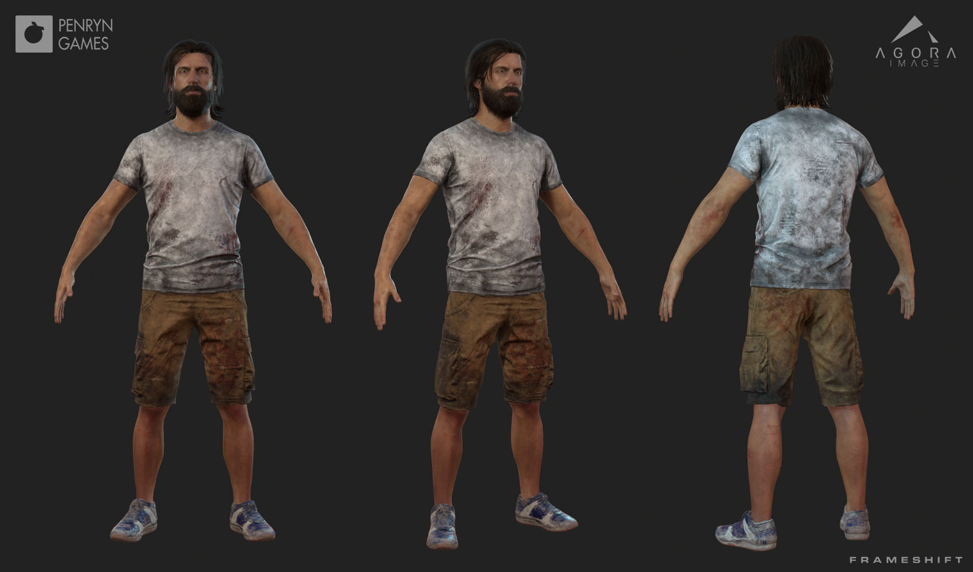 3D Character models sculpting  Zbrush marvelous designer substance realtime texturing Gaming