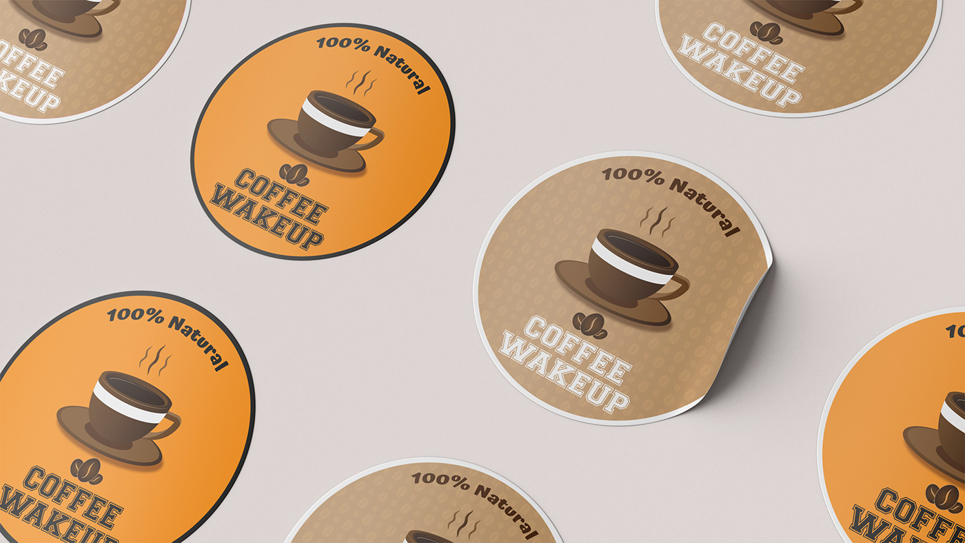 brand Coffee cup identity Logo Design logofolio namecard Paper Cup sticker