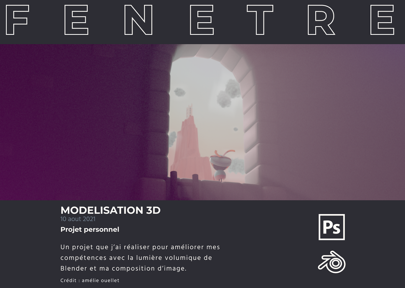 blender GameAsset modélisation 3D photoshop