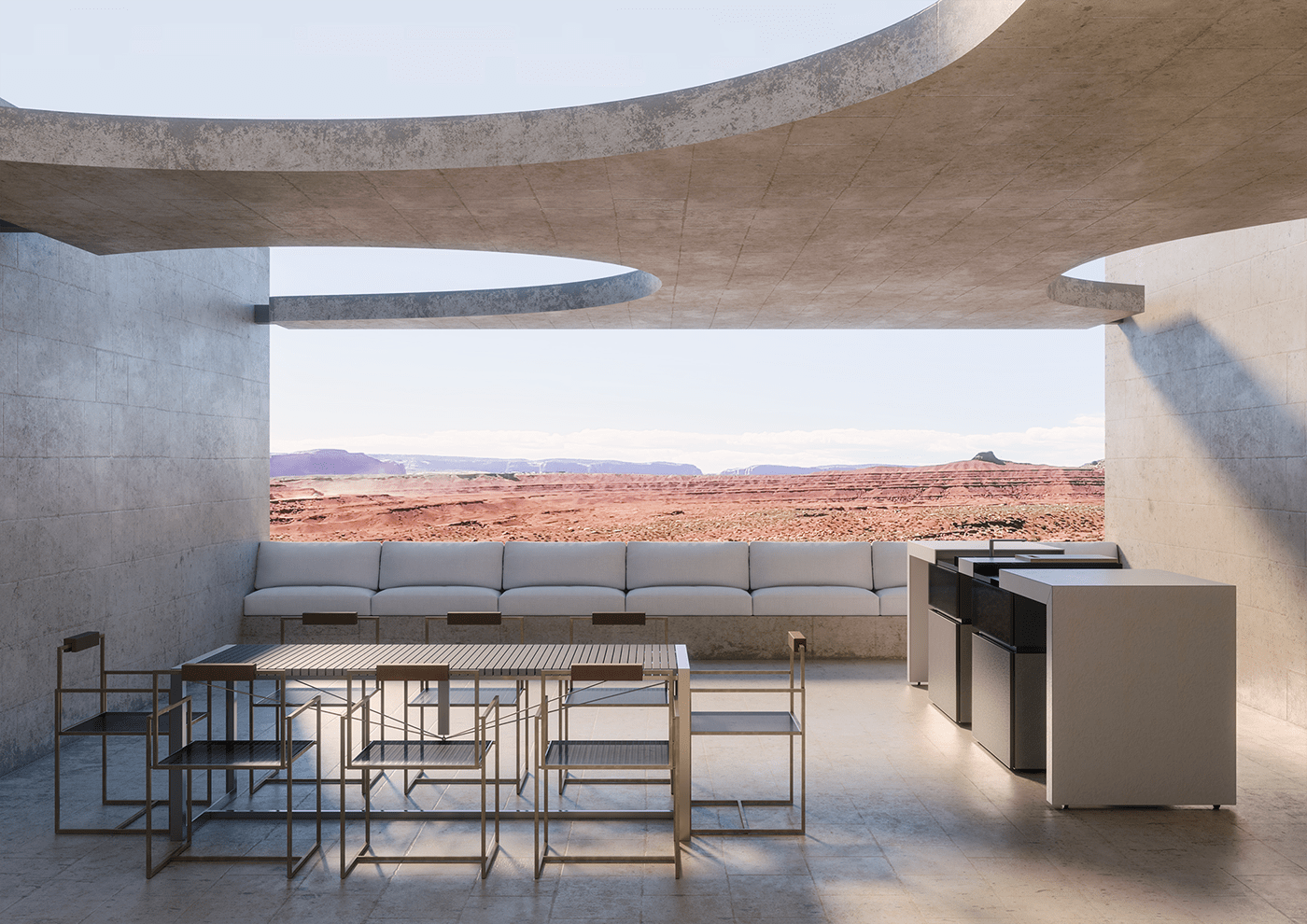 Interior design architecture luxury modern decor bedroom kitchen metal MADEINITALY