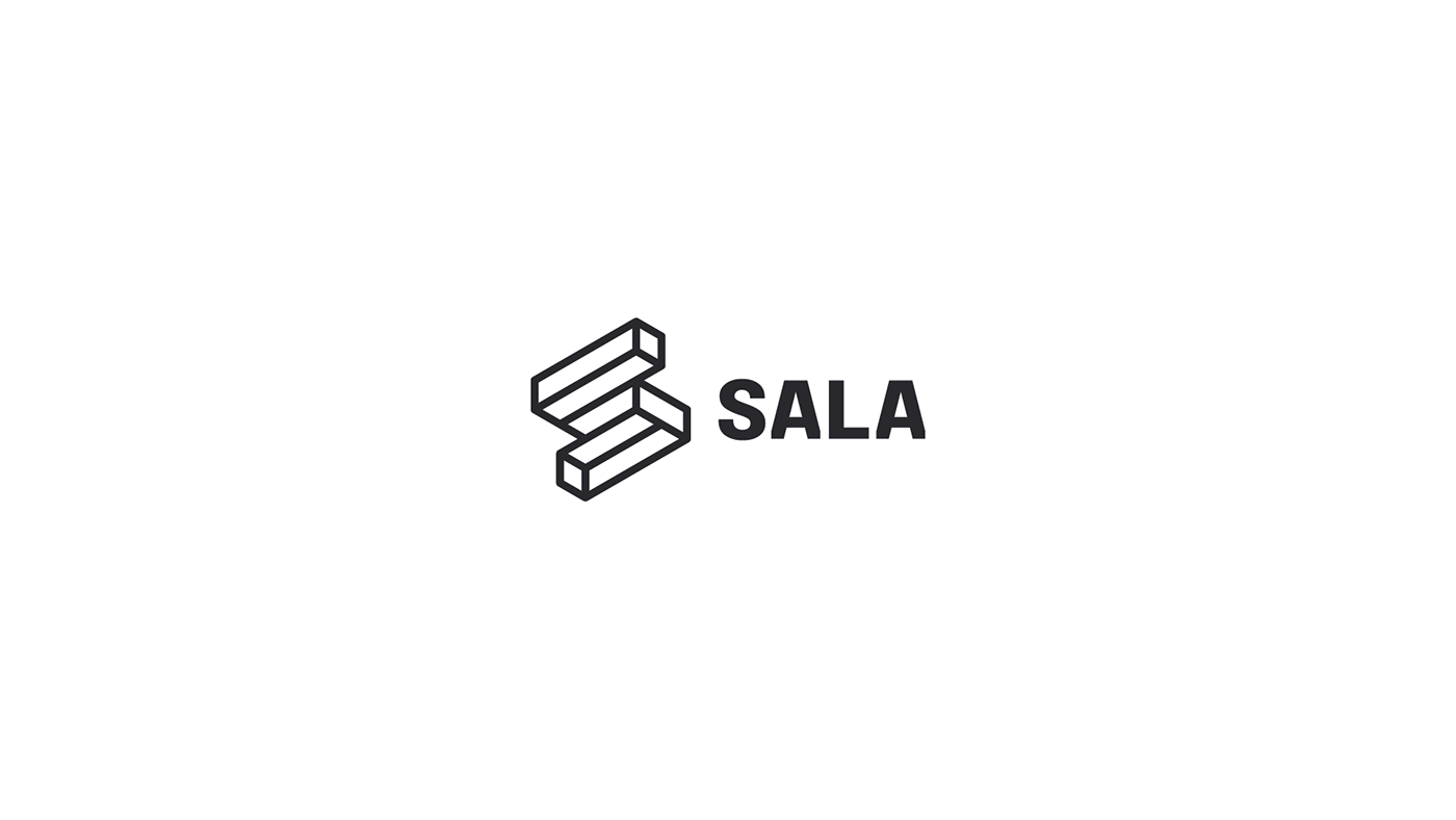 Education sala business logo identity Isometric brandbook Web color disruptive