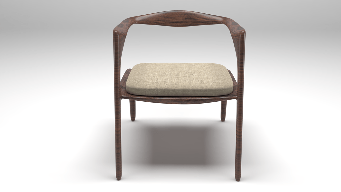 3D 3ds max chair chair design furniture industrial design  product design  Render vray wood