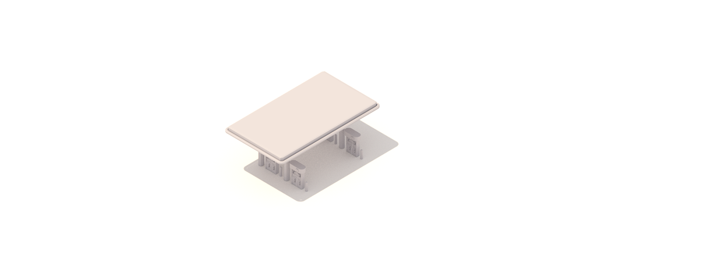 city 3D Isometric LOW poly model blender building house car