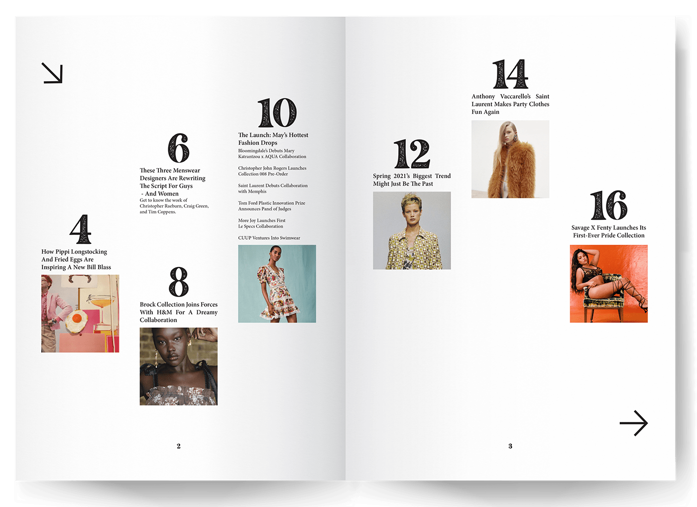 Fashion Magazine Layout Design on Behance