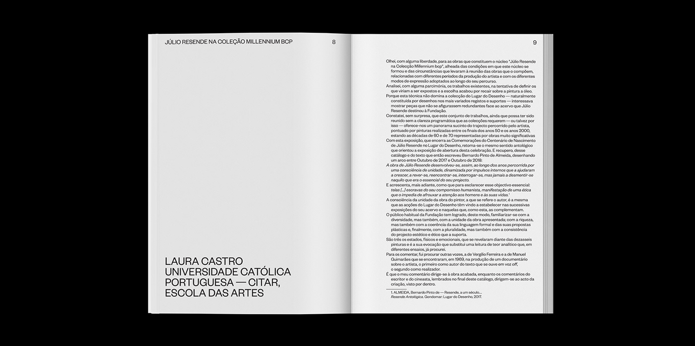 Catalogue Júlio Resende lugar do desenho fundação júlio resende painting   book Plastic Arts typography   artist Exhibition 