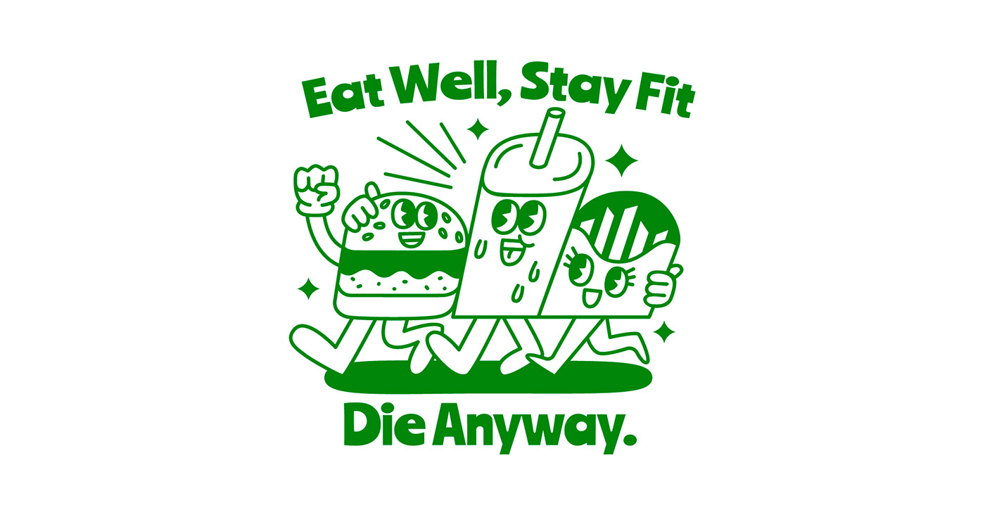 Food  Fast food Character restaurant vector ILLUSTRATION  cartoon design element sticker
