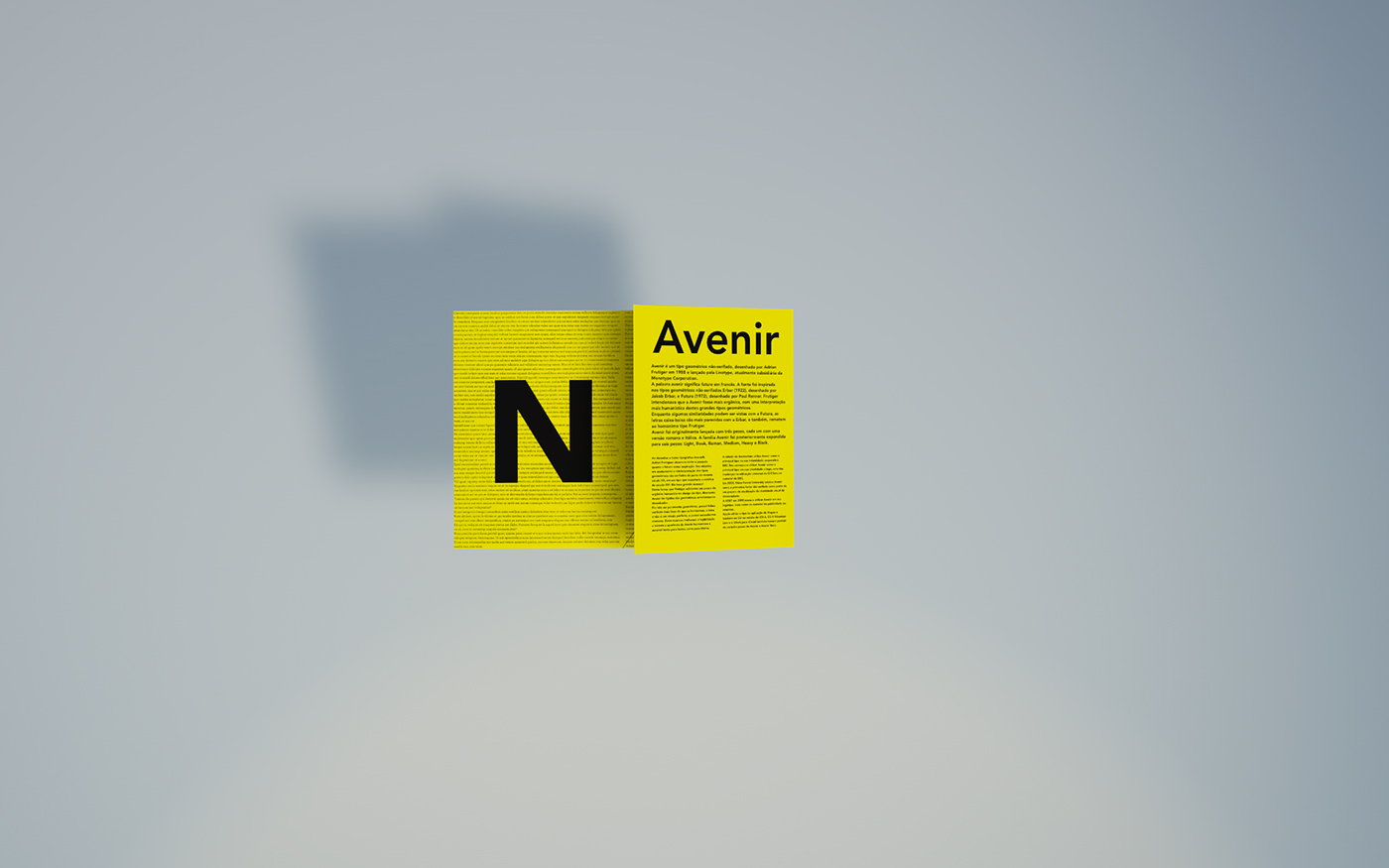 Adobe Portfolio typography   design graphic design  speciment sheet avenir