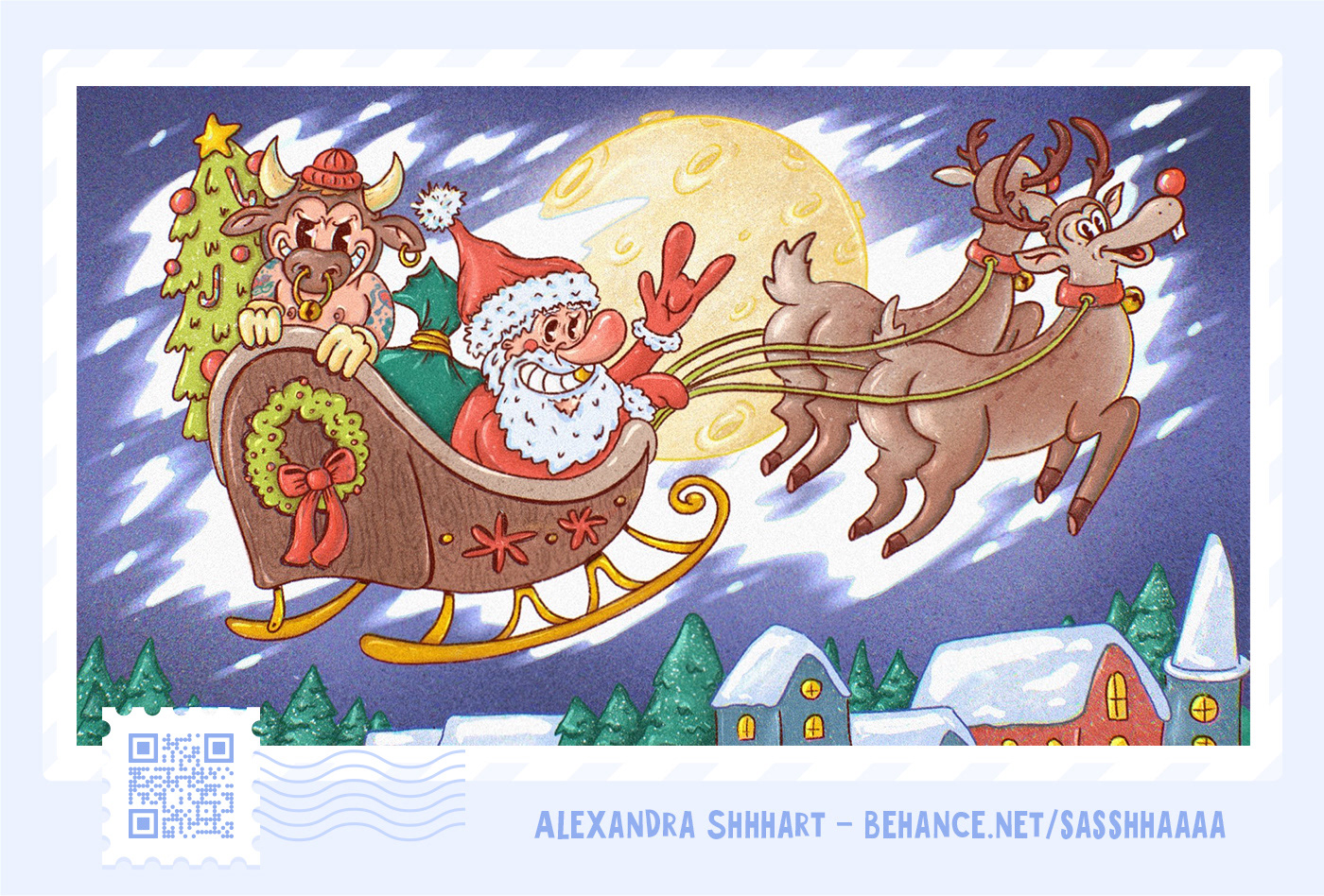 art Character free graphic design  happy new year ILLUSTRATION  post postcard wallpaper xmass