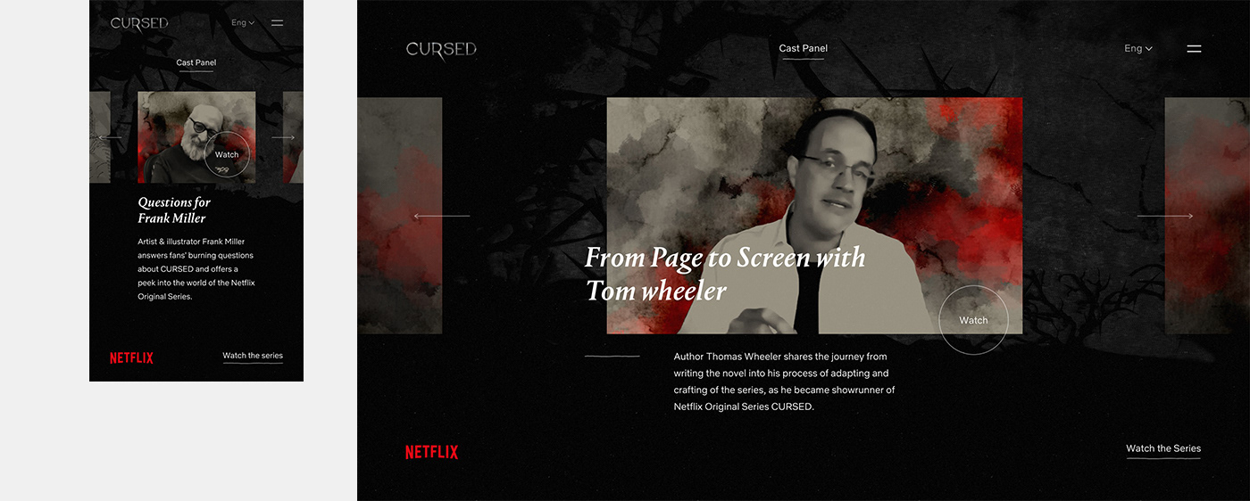 AR augmented reality digital Entertainment interactive Netflix UI web ar Website
