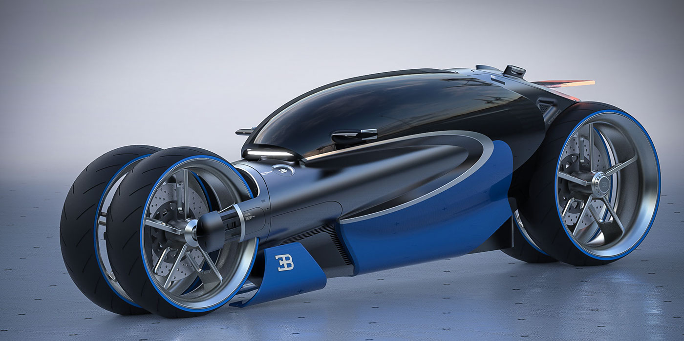 bugatti Bike concept transportation future futuristic conceptart